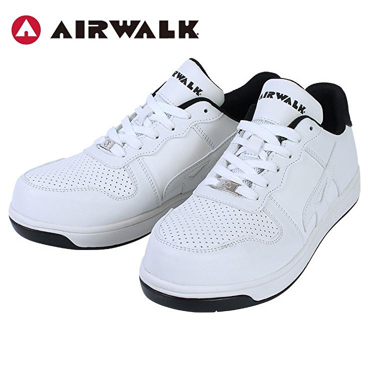 新品未使用　AIR WALK 安全靴　27.5　作業靴 AIRWALK（エアウォーク） スニーカー 安全靴 超軽量 白 ホワイト 送料