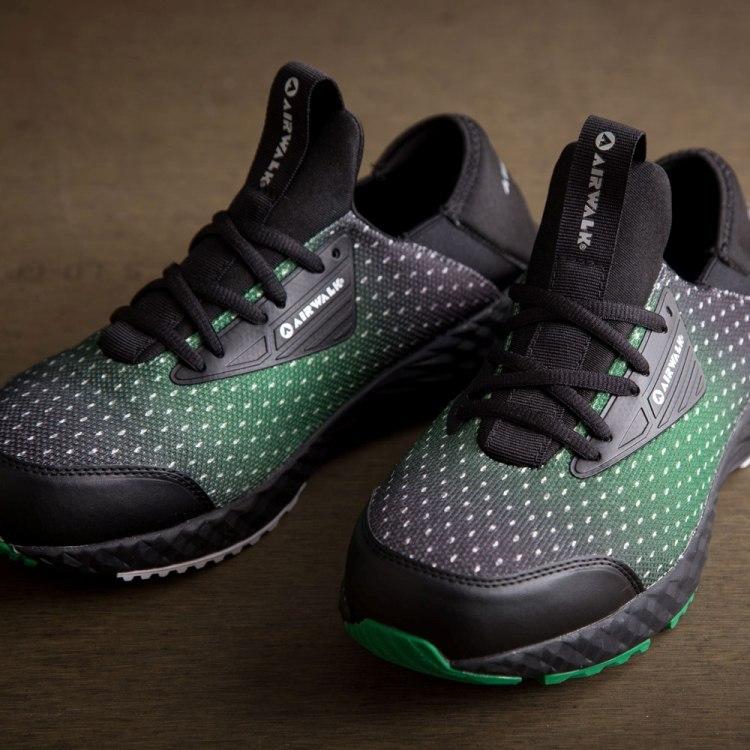 AIRWALK（エアウォーク） 安全靴 かかと踏める 厚底 スニーカー 軽量