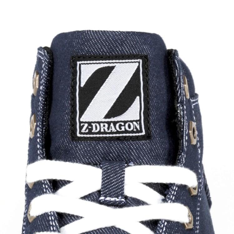 安全靴 スニーカー Z-DORAGON メンズ レディース 送料無料 耐滑 ミッドカット ハイカット インディゴブルー S5163-1 自重堂 大きいサイズ 女性用サイズ|kintokiya|04