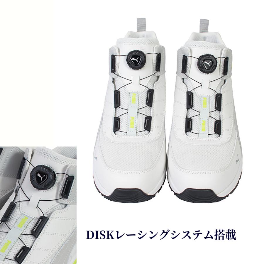 PUMA 安全靴Switchback White Disc Mid 26.5 PUMA（プーマ） 安全靴 ハイカット ミッドカット SWITCHBACK DISC MID