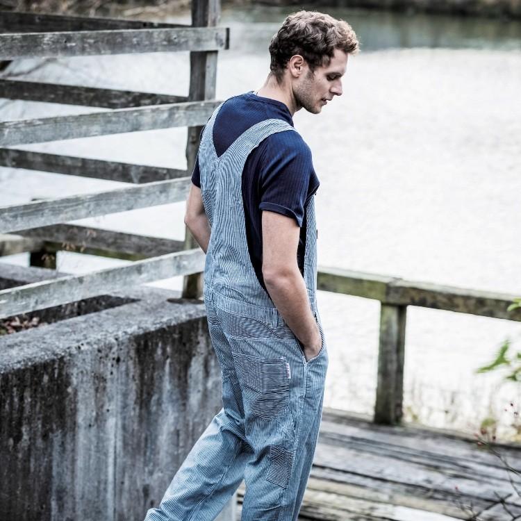 春夏物 サロペット メンズ 送料無料 つなぎ 作業服 綿 麻 ヒッコリー Ge 924 夏用 Sk Ge924 作業服 作業用品の金時屋 通販 Yahoo ショッピング