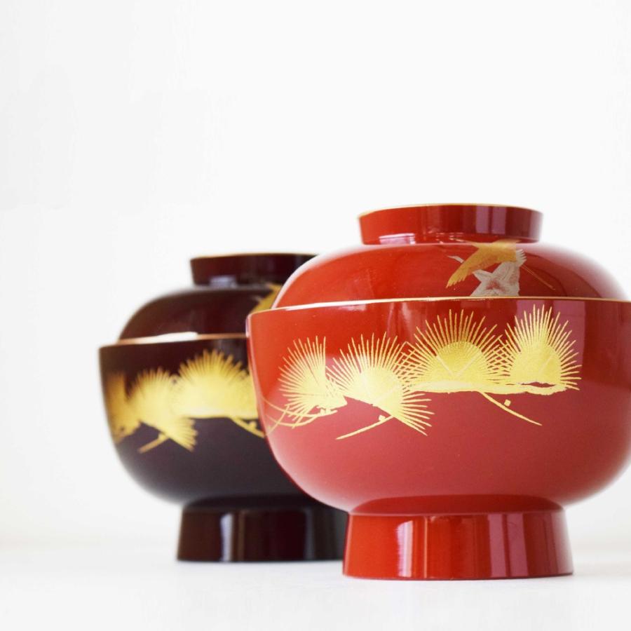 雑煮椀 お雑煮 ぞうに お椀 おしゃれ 器 蓋付き 大名雑煮椀 飛翔 食器