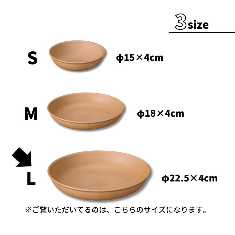 正和 食器 皿 ラウンド プレート L 割れない 食器 木目調 おしゃれ