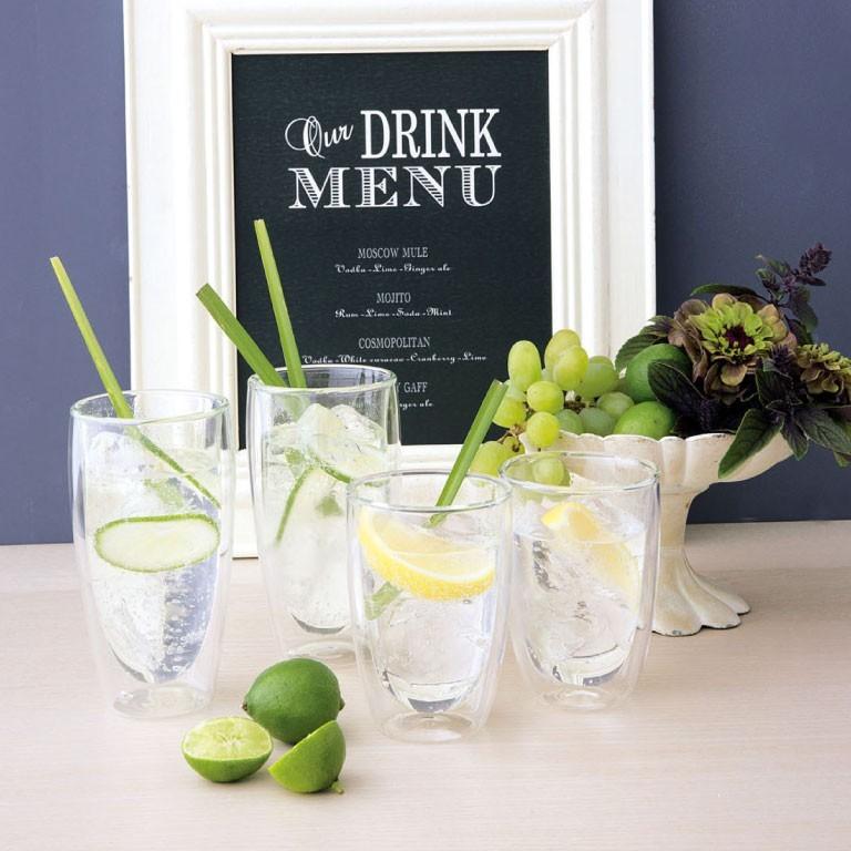 APEX HEART（アペックスハート） AQUA ダブルウォール トール グラス