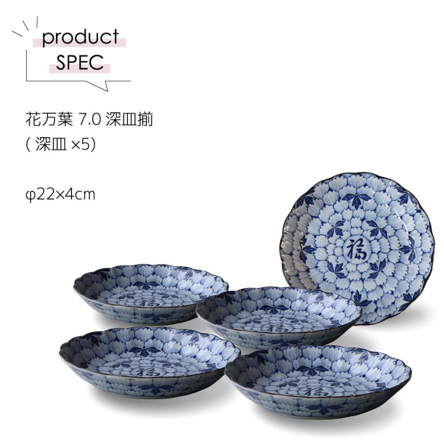 皿 22cm 結婚祝い 誕生日 プレゼント 2026 花柄 ふち輪花 5枚 セット