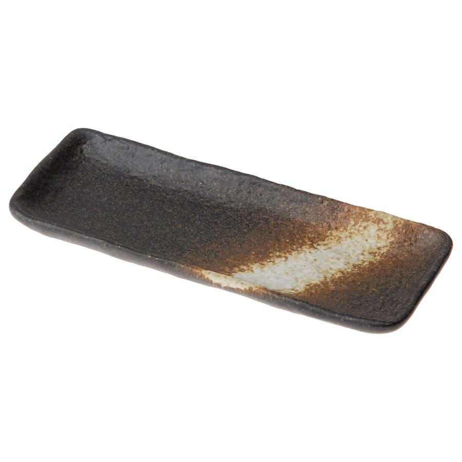 和食器 おしゃれ 長皿 黒備前 付出皿 小 美濃焼 岐阜県 | たたら
