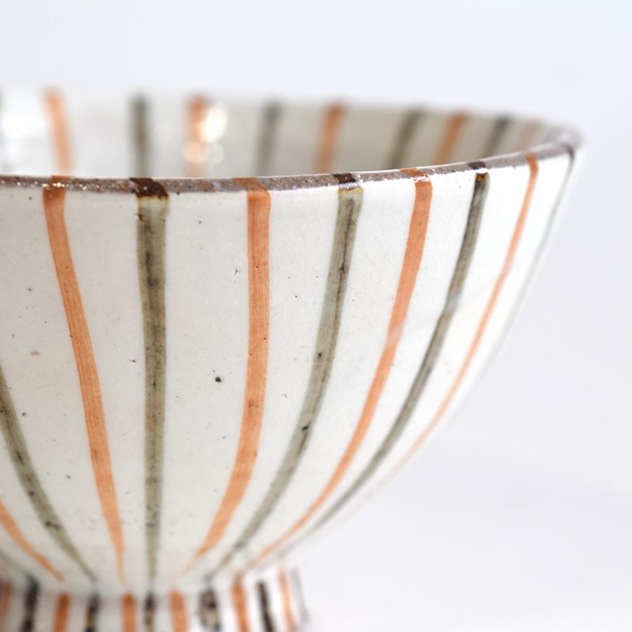 たたら 美濃焼 飯碗 お茶碗 ごはん茶碗 二色十草 麦藁手 手描き 食器