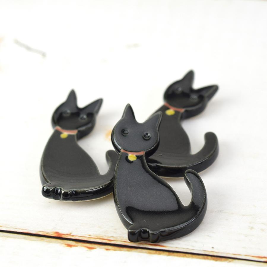 箸置き 猫 ネコ ねこ 美濃焼 食器 おしゃれ 陶器 手作り 手びねり たたら作り かわいい 3種類 | たたら | 01