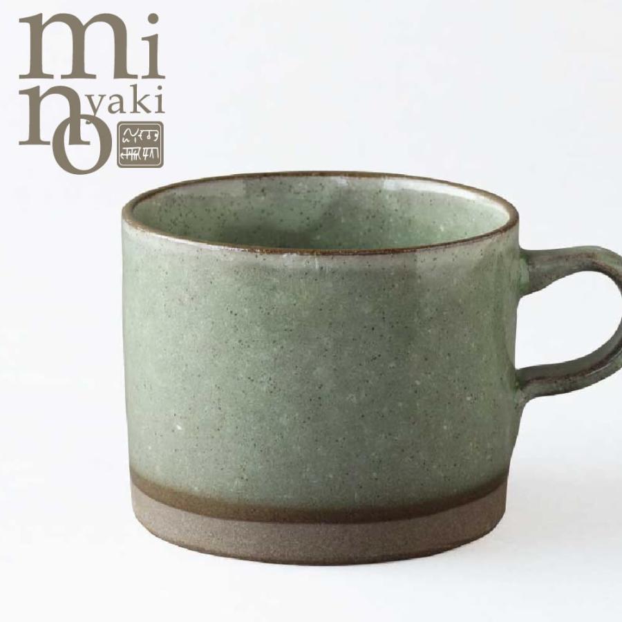 陶器 緑と茶色 たたら マグカップ プレゼント コーヒーカップ 陶器 ネイチャー マグ