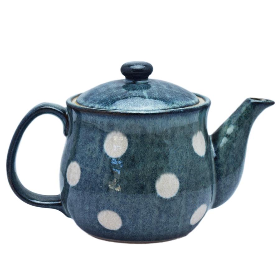 たたら 茶器 陶器 グランブルー水玉ポット 食器 おしゃれ 美濃焼 日本