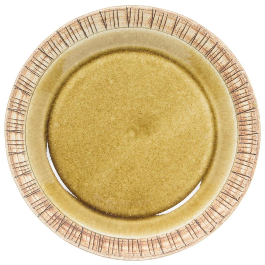 たたら 取皿 陶器 削ぎリム プレートM マスタード 食器 おしゃれ 美濃