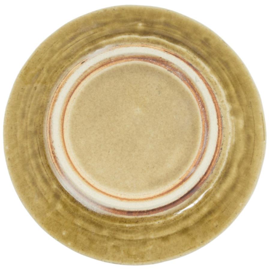 たたら 取皿 陶器 削ぎリム プレートM マスタード 食器 おしゃれ 美濃