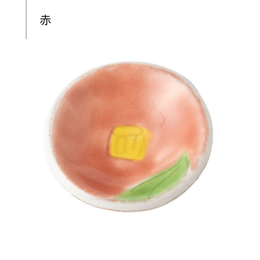 箸置き まる椿箸置き 赤 青 白 陶器 美濃焼 |  | 02