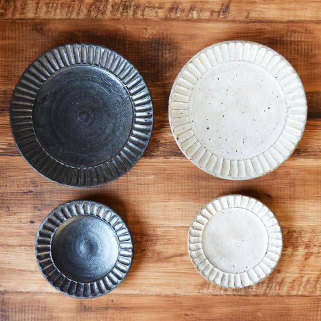大皿 陶器 粉引 そぎ 7寸皿 食器 おしゃれ 美濃焼 日本製