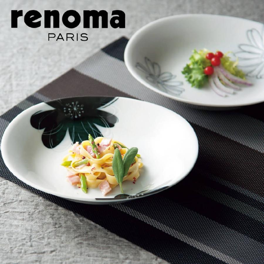 食器セット おしゃれ プレゼント パスタ皿 カレー皿 5枚セット 花柄 モノトーン 日本製 結婚祝い 誕生日 レノマ Mb214 うつわのお店 たたら 通販 Yahoo ショッピング