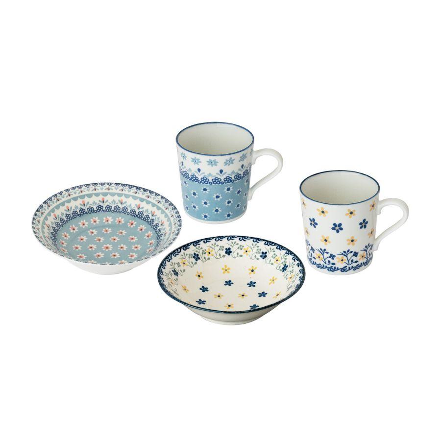 ボール マグカップ セット ペアモーニング 食器セット 電子レンジ対応 プレゼント ギフト Polish 02092 | 