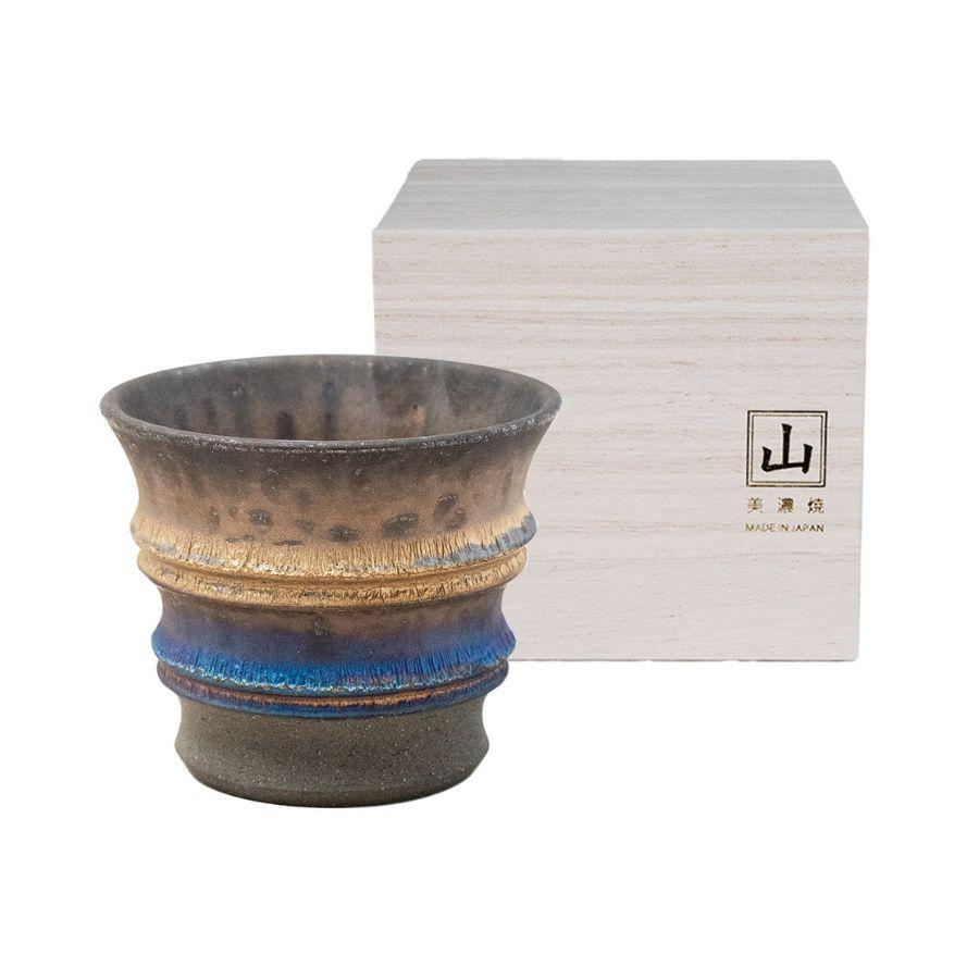 カップ 焼酎カップ 酒器 彩輪 手作り プレゼント ギフト 木箱入り 角山窯 06711 | 