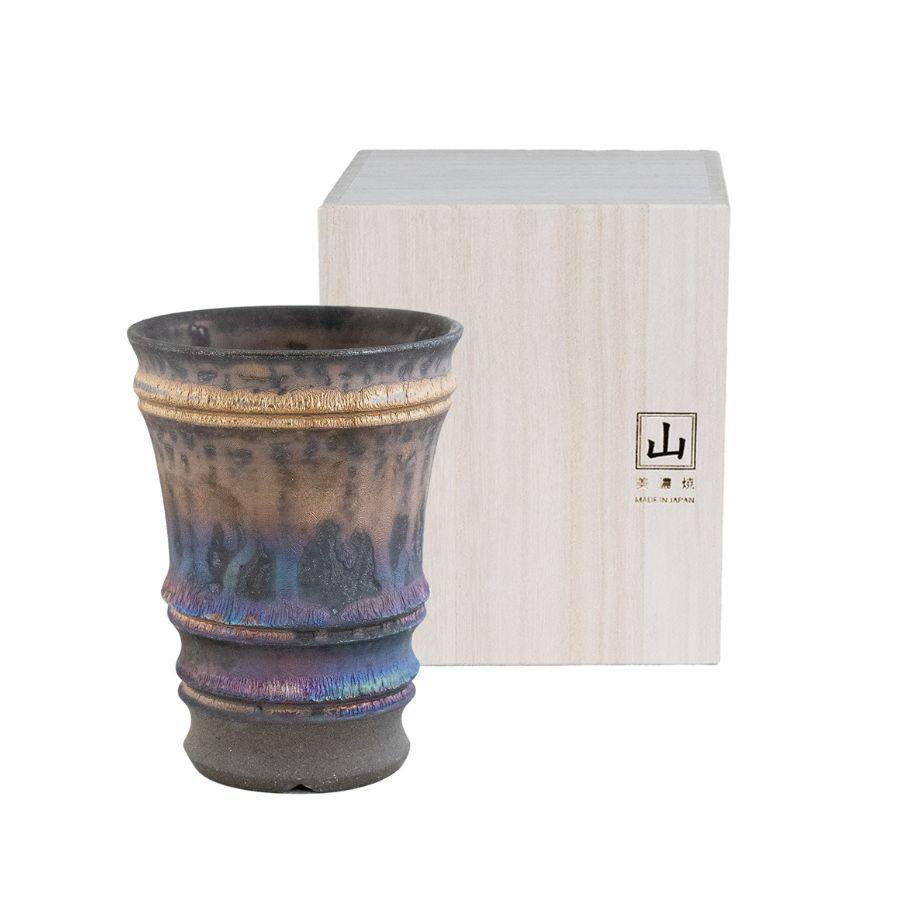 タンブラー 酒器 彩輪 手作り プレゼント ギフト 木箱入り 角山窯 06712 | 