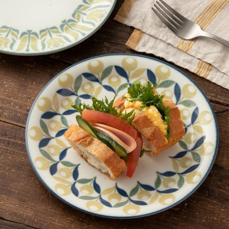 三郷陶器 プレート 食器 ノスタルジック・フラワー レトロ おしゃれ 