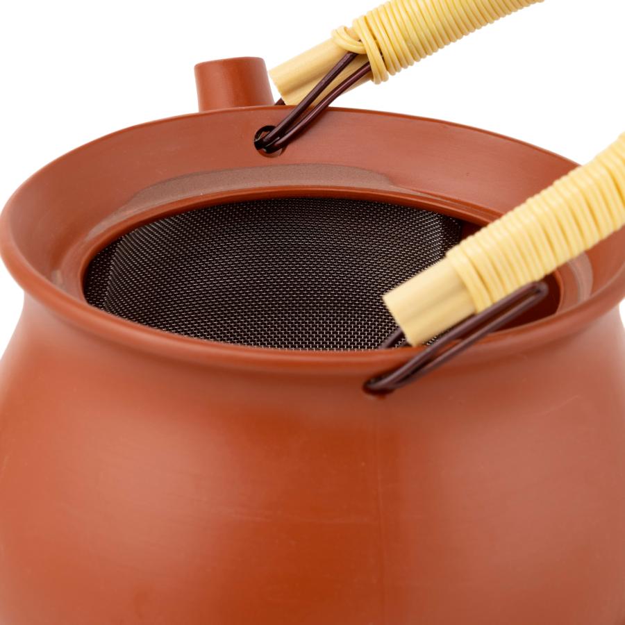 常滑焼 急須 里山 無地土瓶 1150ml さわやか網 深蒸し茶 ほうじ茶 玄米茶用 日本製 箱入り tk034 |  | 03