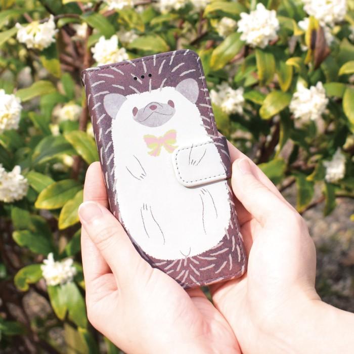 スマホケース iPhone15 ケース 手帳型 アイフォン 手帳型 動物 ハリネズミ｜kintsu｜07