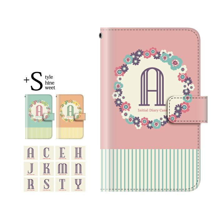 手帳型ケース Ipod Touch 7 6 5 イニシャル 頭文字 花柄 フラワー For 第7 5世代 手帳 ケース カバー 春夏新作モデル