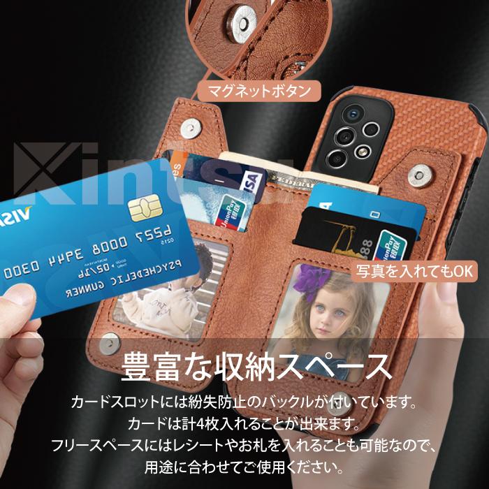 Galaxy A53 5G ケース 耐衝撃 カード収納 galaxy a53 5g カバー スマホケース ギャラクシー a53 5g カバー 携帯ケース TPU ケース カーボン調 ケース YH TJ | Galaxy | 10