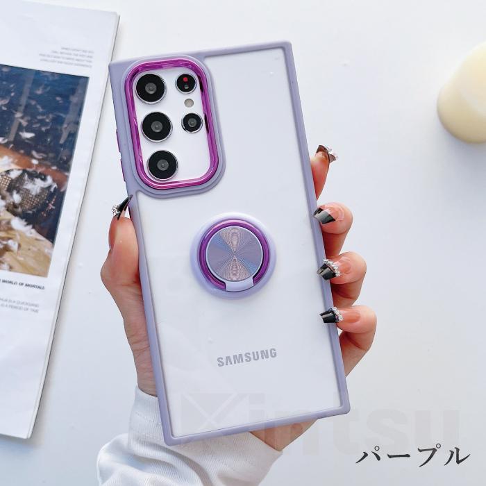 Galaxy a53 5g ケース リング付き スマホケース ギャラクシーa53 カバー クリア スマホケース Galaxy S22 ケース スマホリング付き 韓国 クリアケース YH TJ | Galaxy | 09