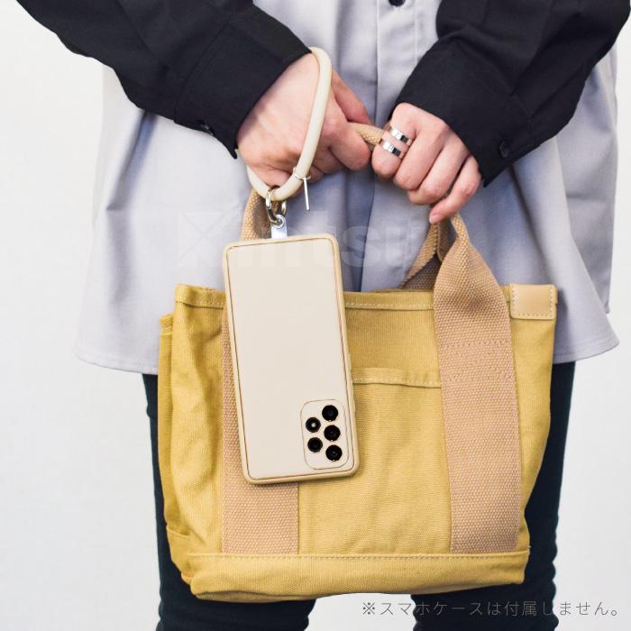 ソフトリングストラップ ストラップホルダー付き シリコンリング スマホストラップ ストラップ カラビナ おしゃれ 挟むだけ くすみカラー 手首 YH TJ |  | 16