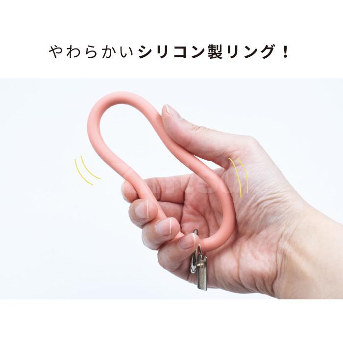 ソフトリングストラップ ストラップホルダー付き シリコンリング スマホストラップ ストラップ カラビナ おしゃれ 挟むだけ くすみカラー 手首 YH TJ |  | 19