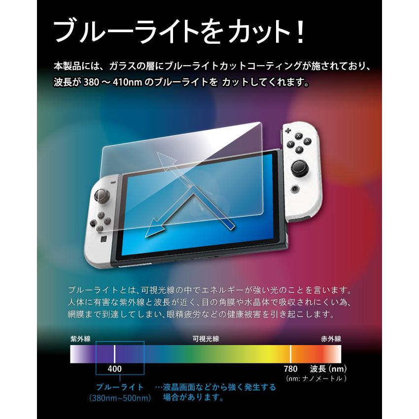 Nintendo Switch 有機EL 液晶保護フィルム ブルーライトカット