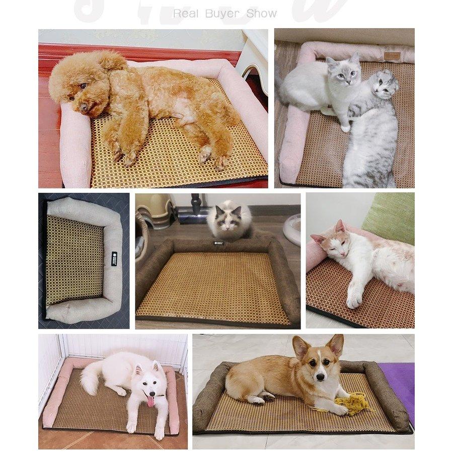 市場 藤むしろ むしろマット 暑さ対策 小型犬 クッション ペットベッドクールマット 猫用