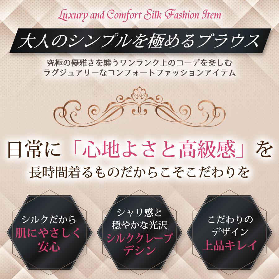 シャツ ブラウス シルク100% レディース 長袖 デシン ジョー シャツ ブラウス シルク100% レディース 長袖 デシン ジョー
