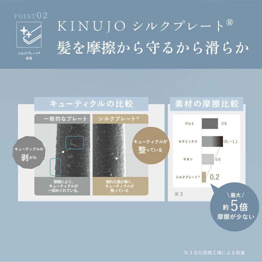 KINUJO ヘアアイロン ストレート 痛まない 高級 キヌージョ 絹女 KINUJO ヘアアイロン ストレート 痛まない 高級 キヌージョ 絹女