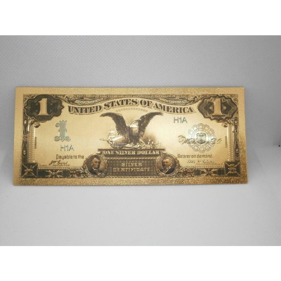 レア！アメリカ1899年1ドルゴールド記念紙幣10枚セット！24K純金