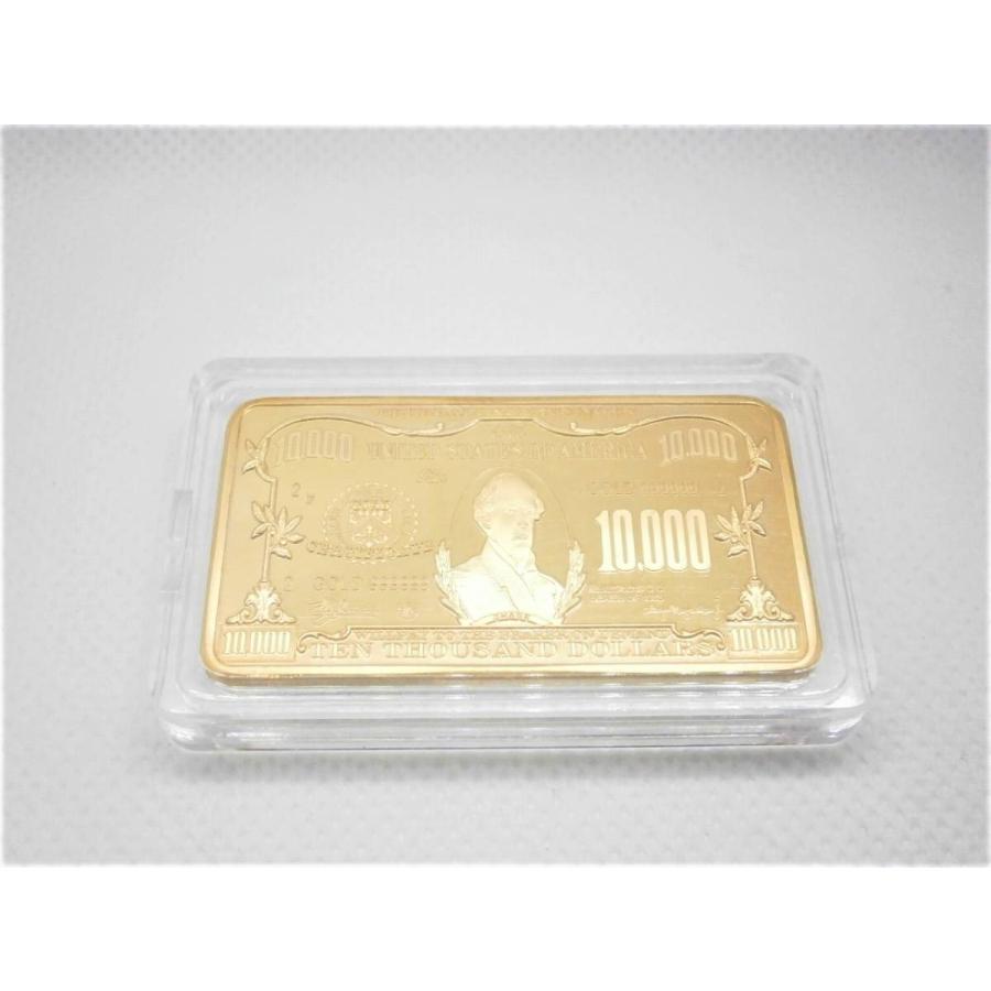 レア！アメリカ10000ドルインゴット！1934年発行デザイン！リンカーン大統領時代の財務長官サーモン・ポートランド・チェイス 24Kゴールド