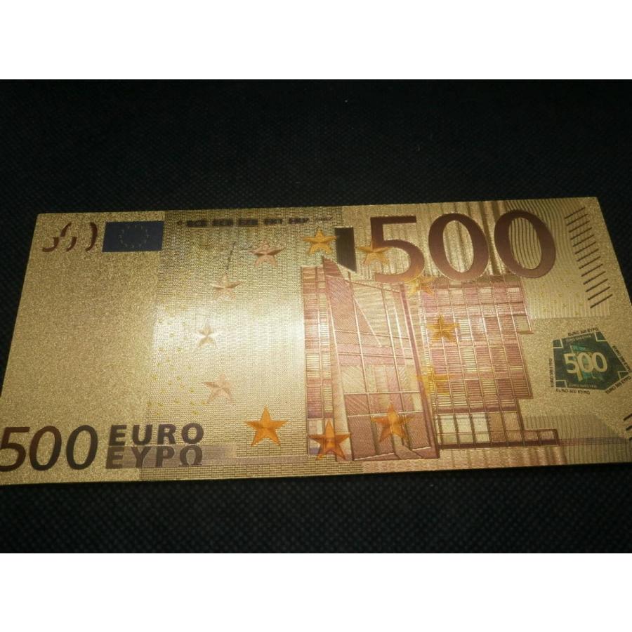 黄金に輝くユーロ紙幣札 豪華7枚セット！財布に金運アップの