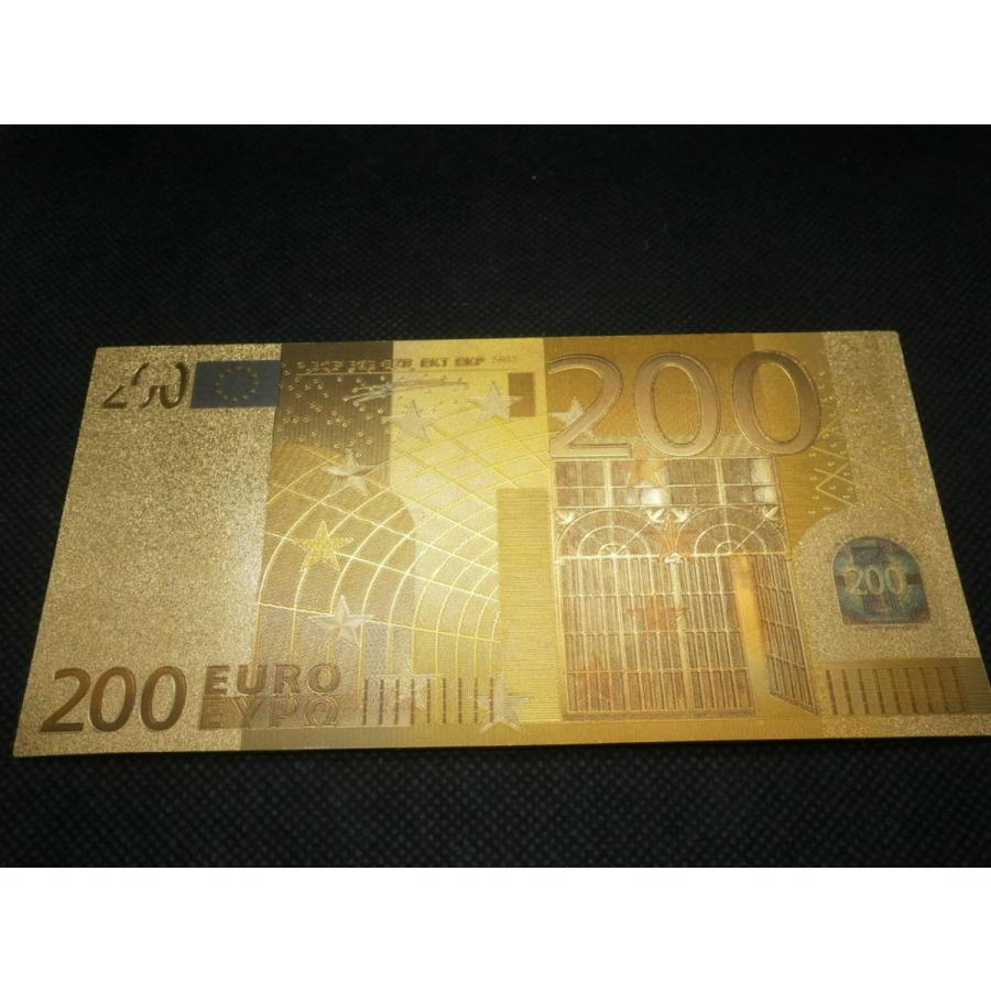 黄金に輝くユーロ紙幣札 豪華7枚セット！財布に金運アップの