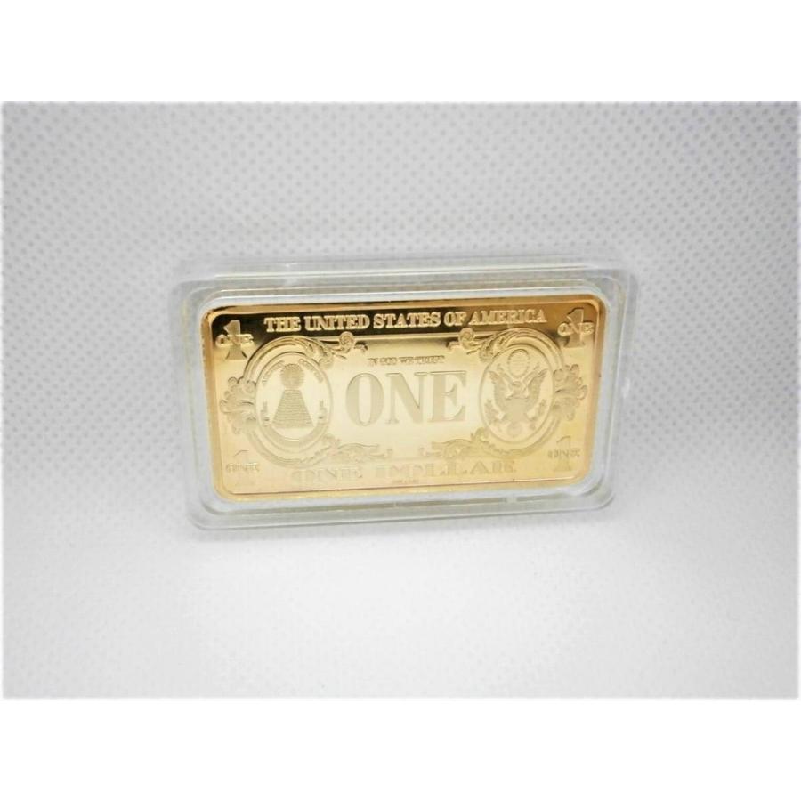 アメリカ1ドル紙幣デザイン！24K 金の延べ棒 インゴット！金塊 新品