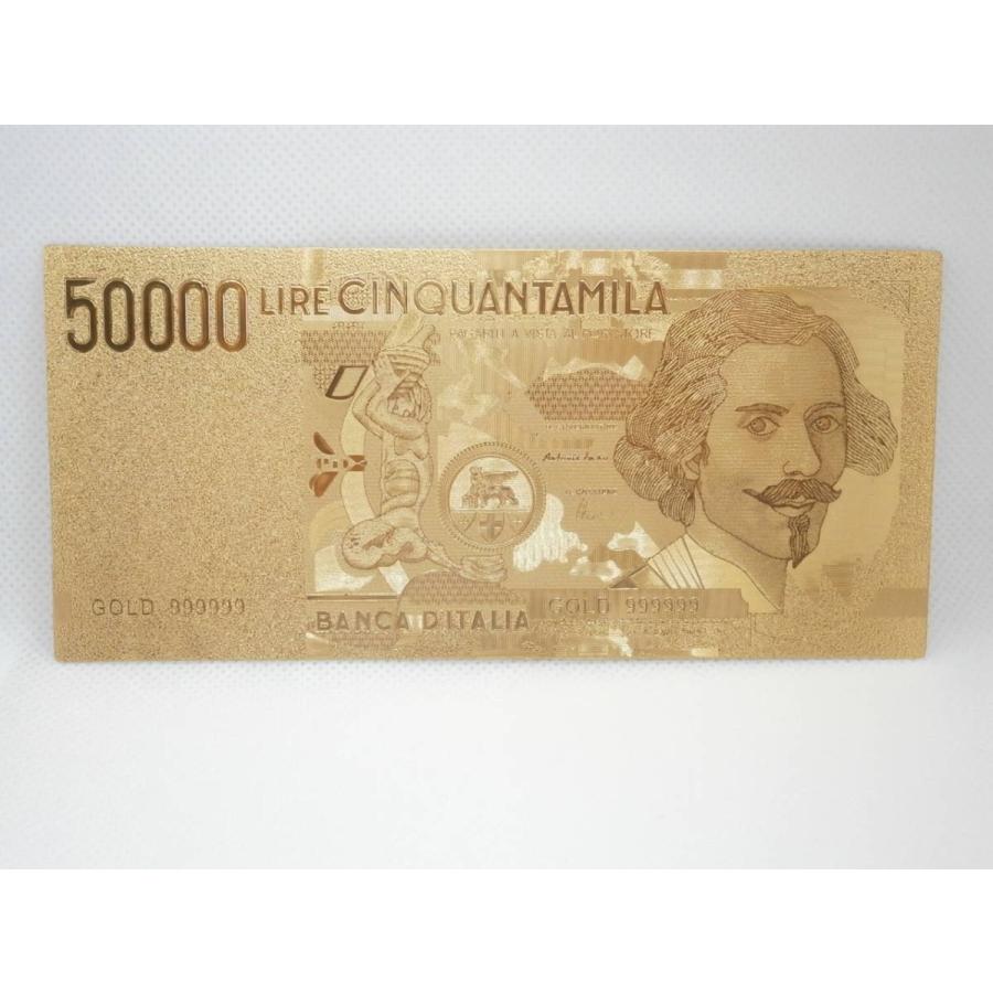 レア】日本では珍しいイタリア50000リラ 画家ジャン ロレンツォ