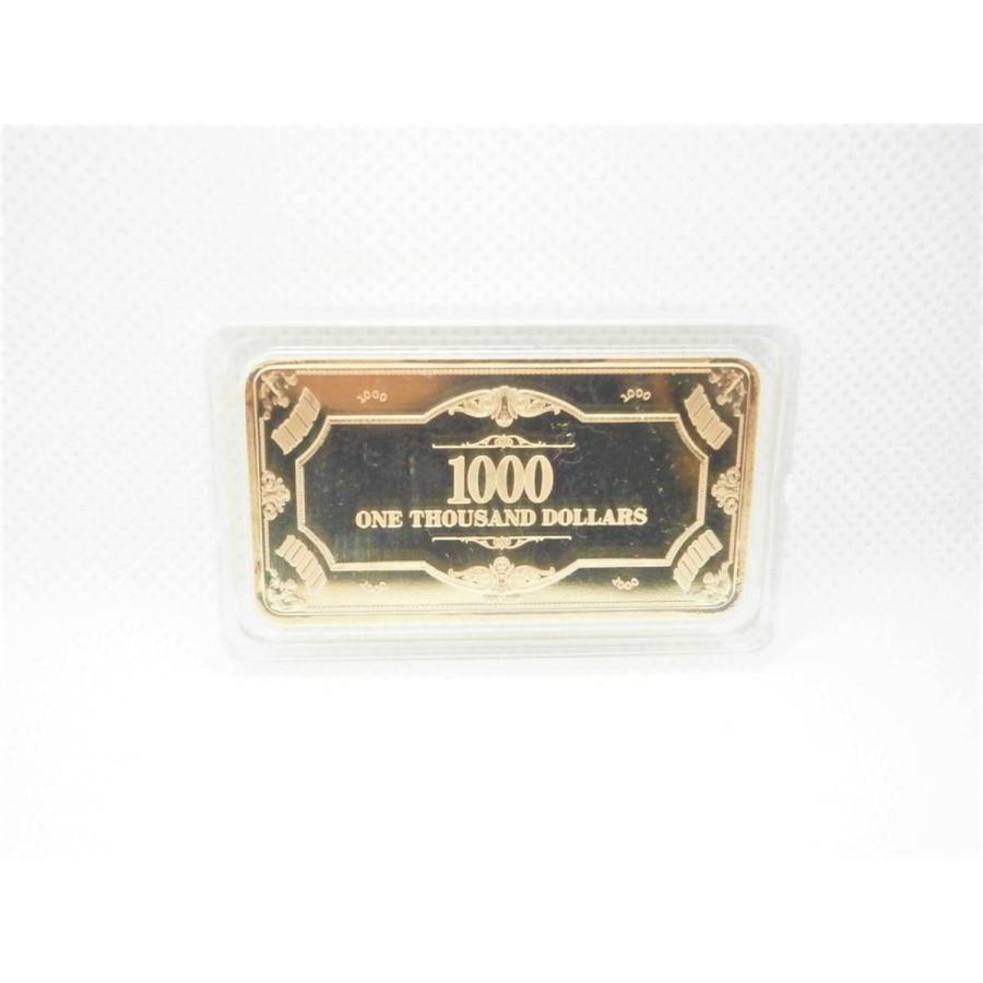 レア！1928年発行1000ドル紙幣デザイン！金の延べ棒ゴールドインゴット