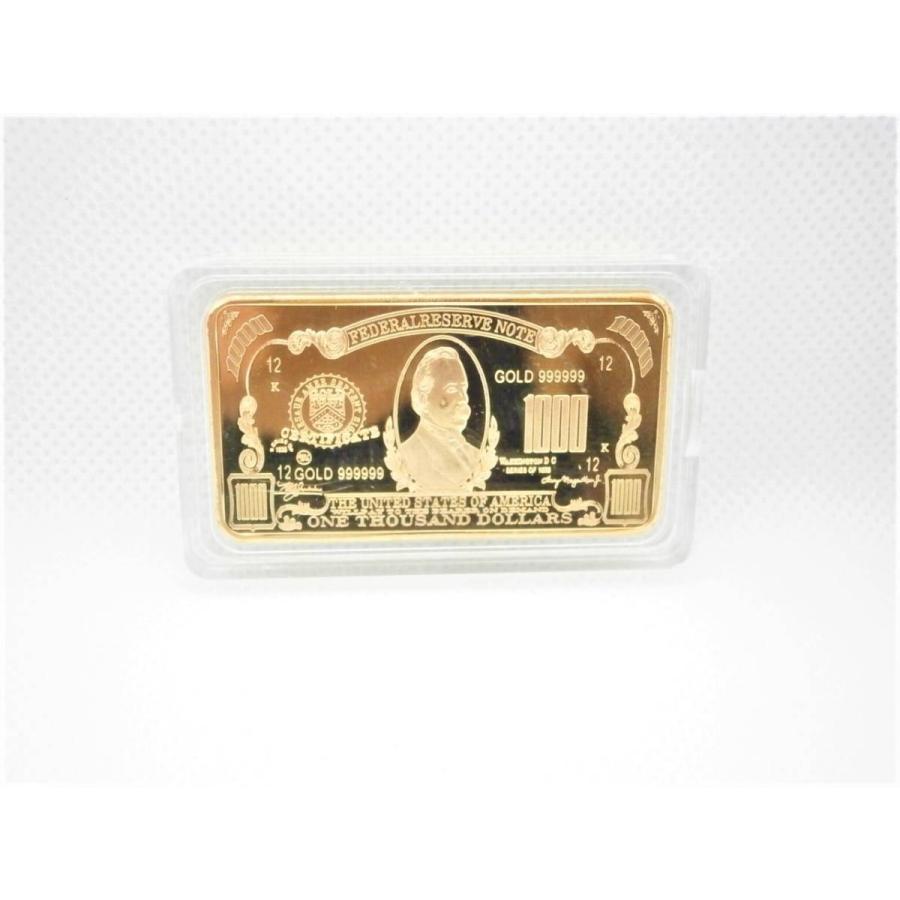 レア！1928年発行1000ドル紙幣デザイン！金の延べ棒ゴールドインゴット