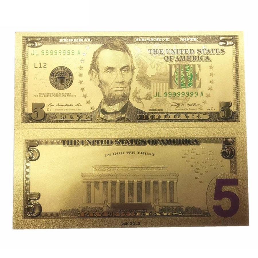 財布に金運アップのお守り！世界の通貨貨幣 アメリカドル札豪華8