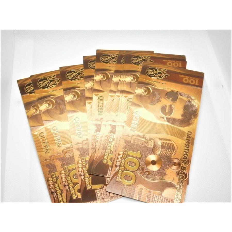 クイーン Queen フレディ・マーキュリー ロシア 100 ルーブル ゴールド