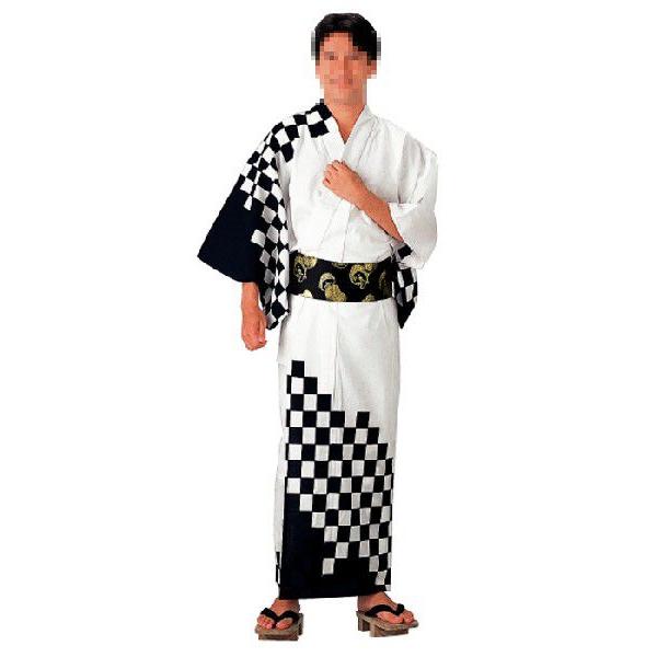 【仕立て上がり】絵羽浴衣　メンズ　ゆかた　大人用浴衣