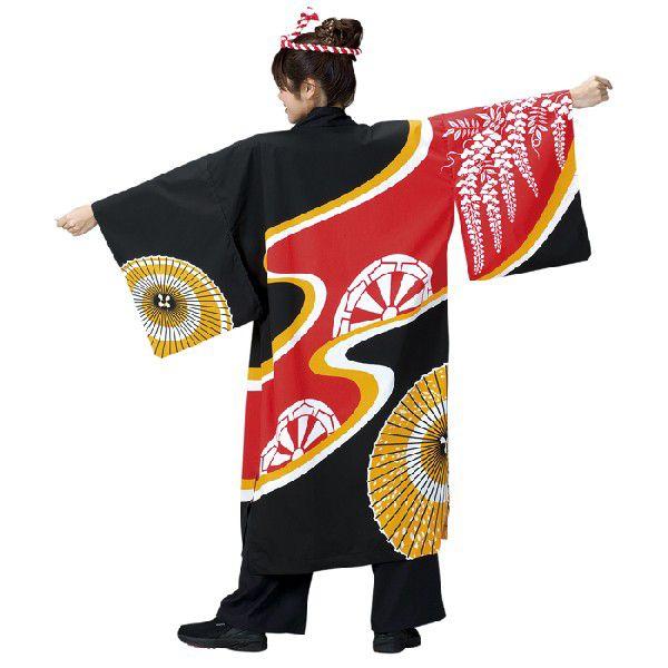 長半纏 メンズ レディース兼用 成年者用 はっぴ 半天 袢纏 はんてん 祭り用品-キッチン、日用品、文具