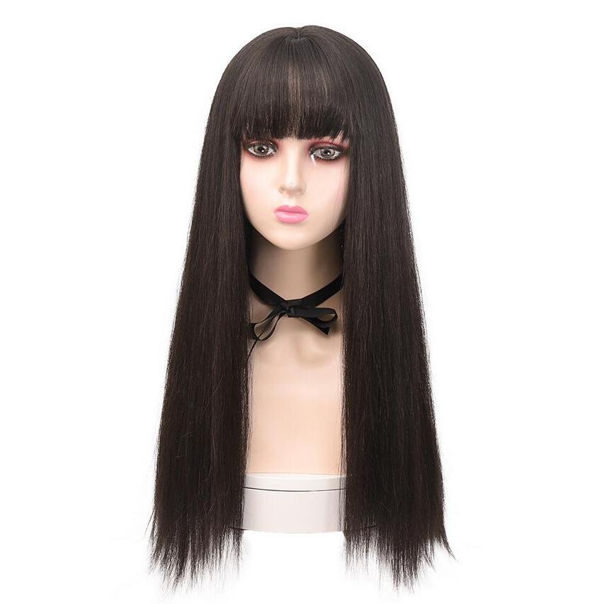 AQUADOLL 前髪ウィッグ 人毛 自然 サイド付き エクステ ポイント
