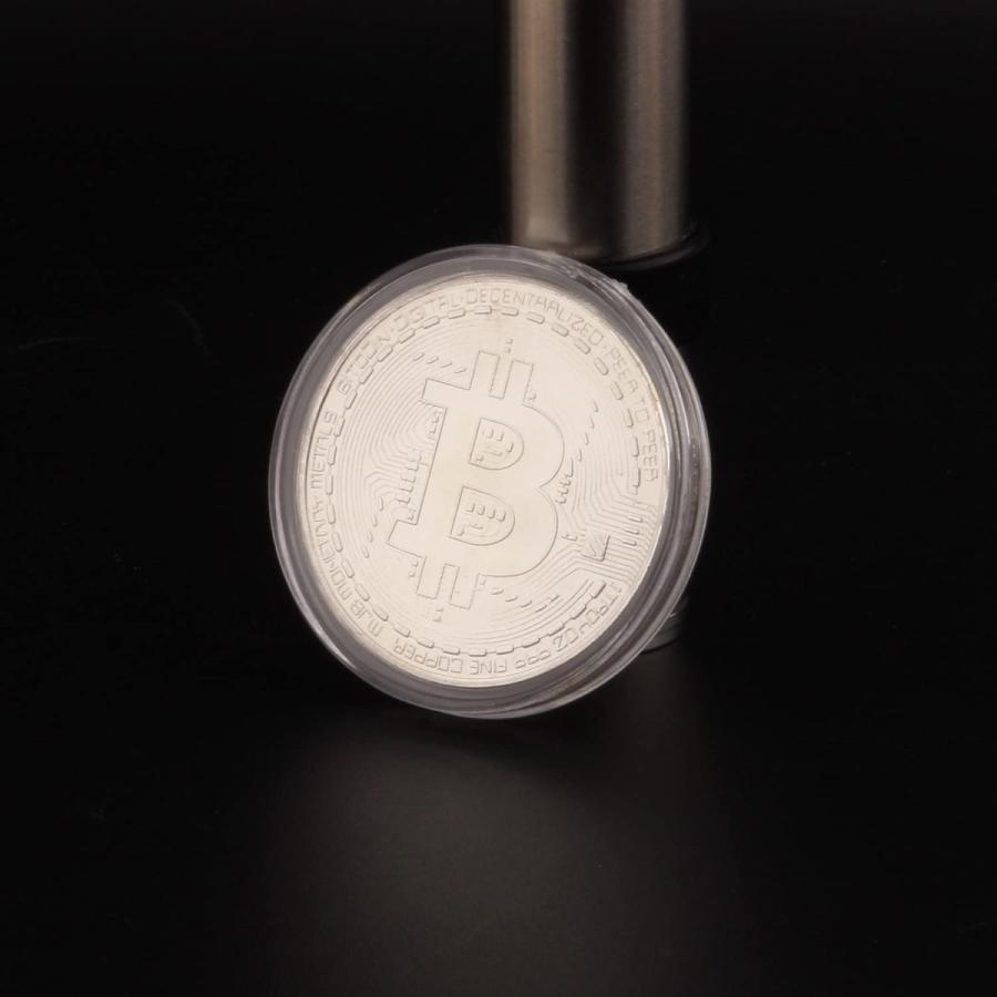 ビットコイン 仮想 通貨 コイン グッズ アートコレク BitCoin 記念硬貨 (シルバー) 1枚入り : KK雑貨 - 通販 -  Yahoo!ショッピング