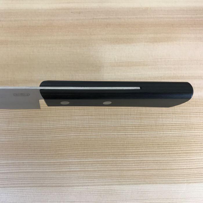 値下げ日本製鋼材菜切り５本と本割り込三徳包丁５本セットS型 包丁 三徳包丁 165mm 日本製 ステンレス 本割込 日本鋼 SK-5 積層黒