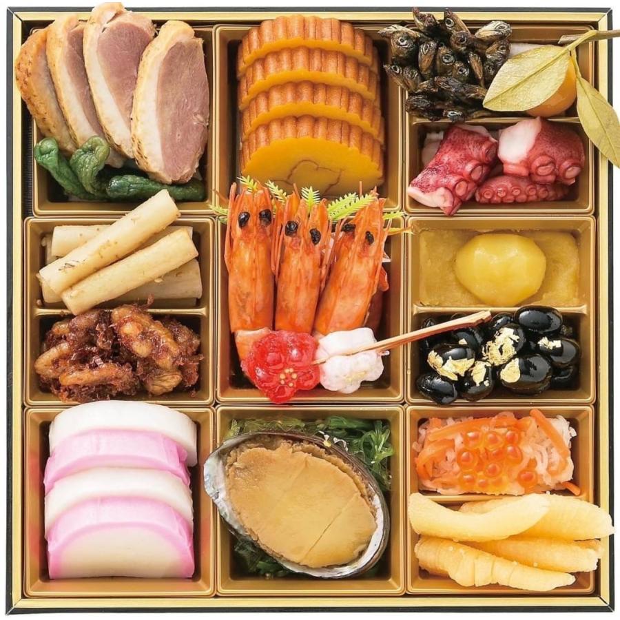 ブラウンお盆付き　お正月　食卓準備okセット　2名様分　映え　華やかなお祝いの席 b7230d0af6a6b93c60c4e138535de0